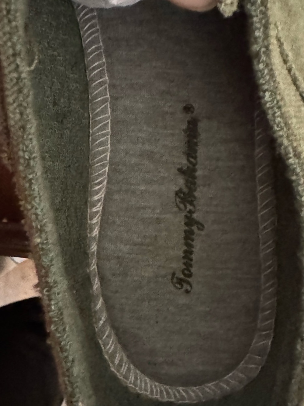 Tommy Bahama Casual Canvas Sneakers Olive Green Women Size 9.5 Lace Up Comfort - Picture 6 of 7